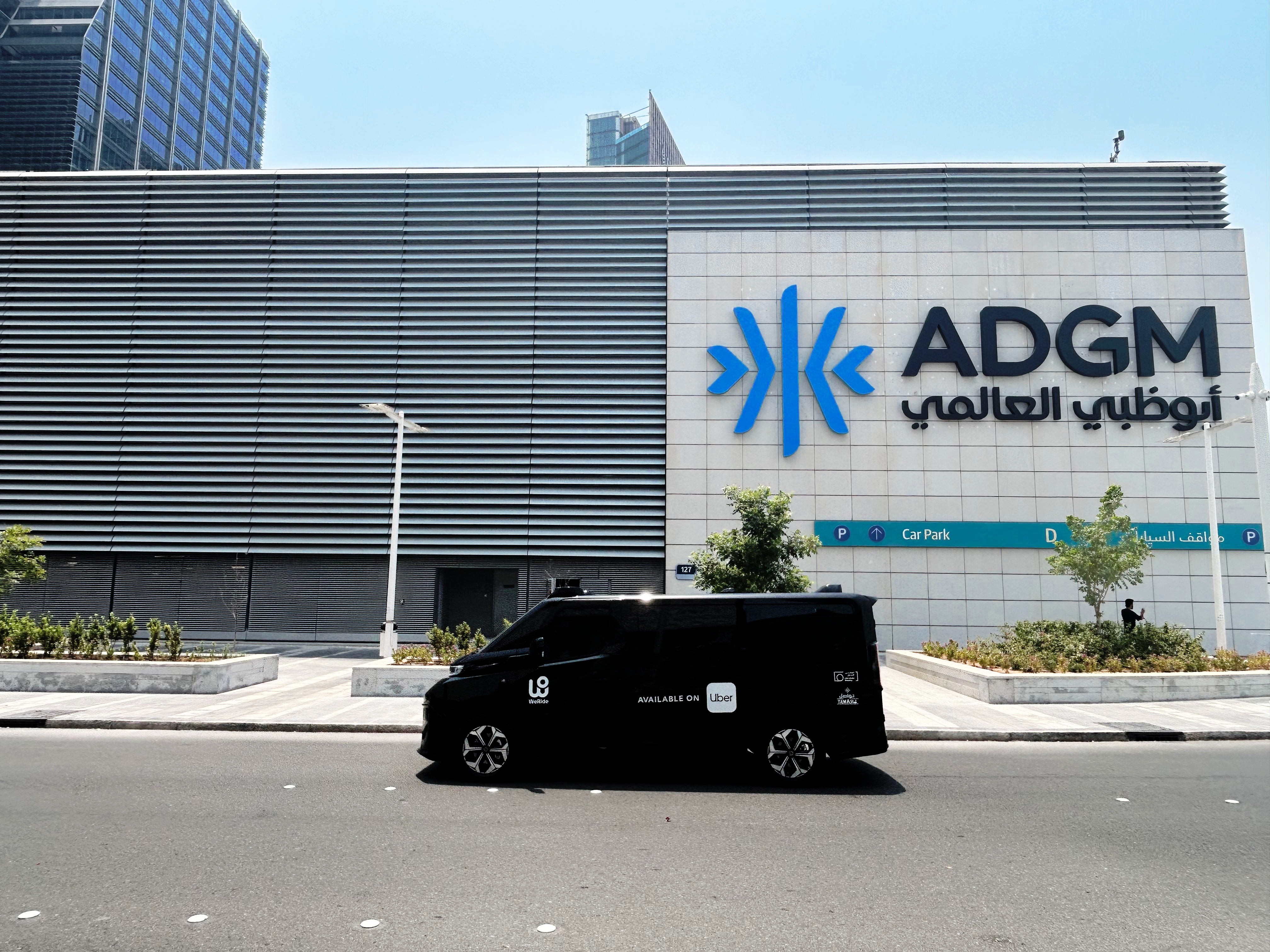 WeRide and Uber's Robotaxi at Abu Dhabi Global Market, Al Maryah Island