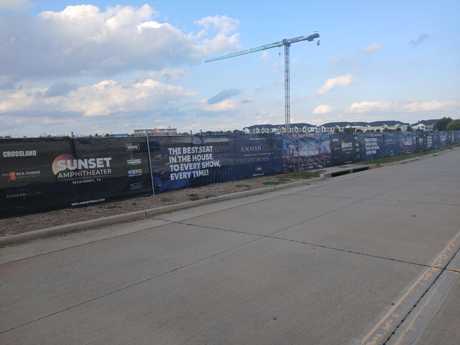 Sunset Amp McKinney Construction Barrier