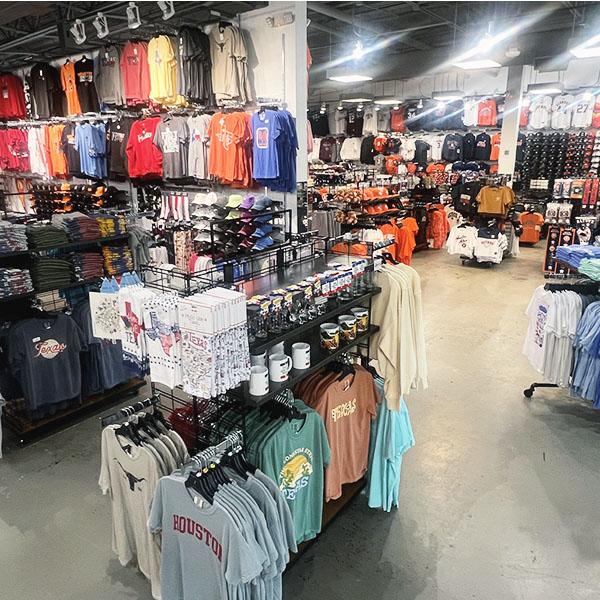 Shop local Houston and Texas merchandise at Rally House First Colony Mall!