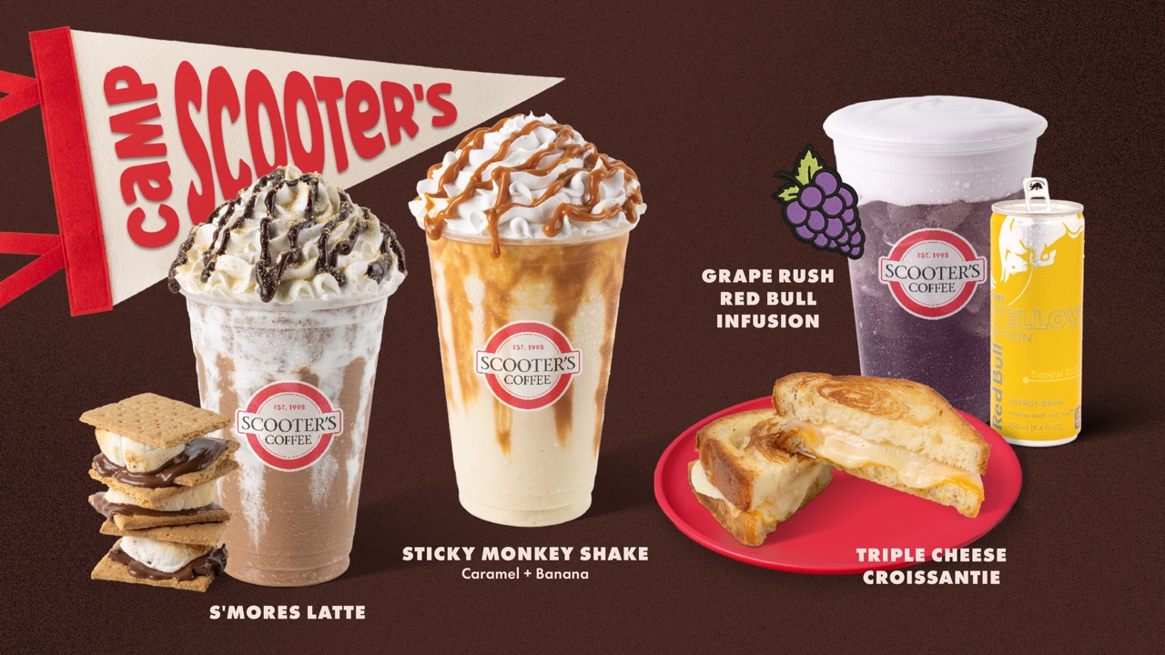 S'mores, Grape, and Banana Headline Nostalgic Flavors Now Available at Scooter's Coffee®