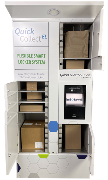 The QuickCollect EL is QuickCollect Solution's newest 24/7 indoor/outdoor smart locker solution for retailers, grocers, and pharmacies.