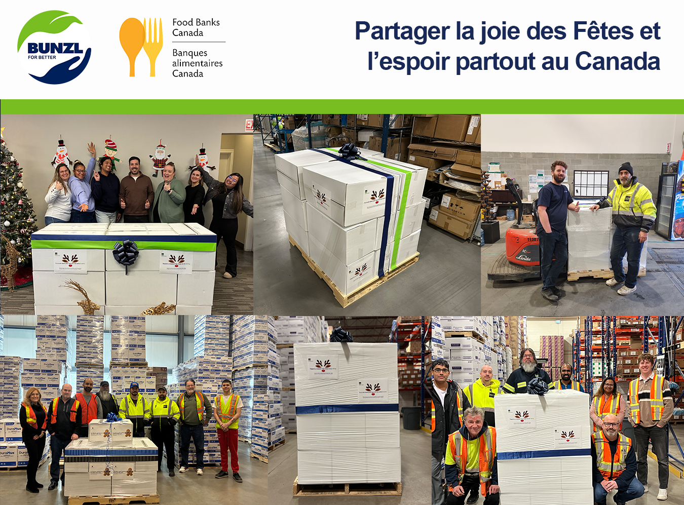 Collage de produits essentiels en cours de livraison