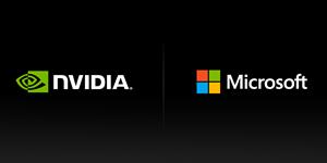 NVIDIA Microsoft logos