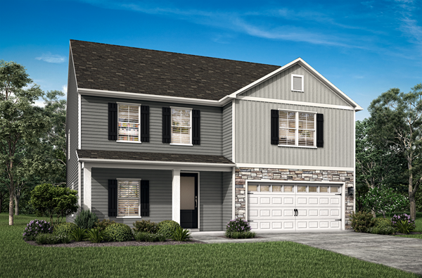 The five-bedroom Kiawah floor plan by LGI Homes is available at Colonial Crossing.