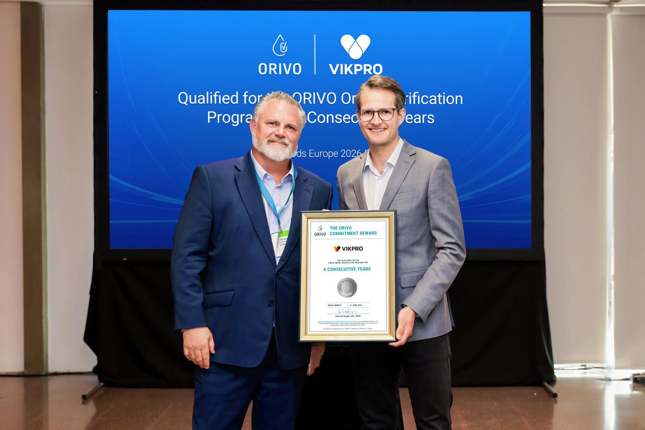 VIKPRO Achieves Euromonitor Dual Sales Leadership and Six Years of Zero Defects in ORIVO Quality