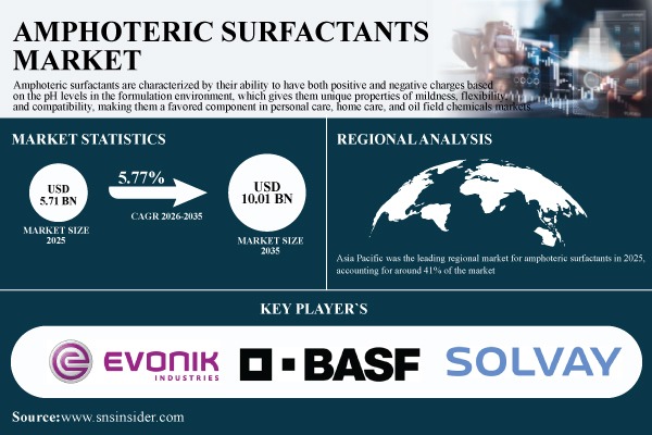 Amphoteric Surfactants Market Size, Share & Global Forecast 2026–2035
