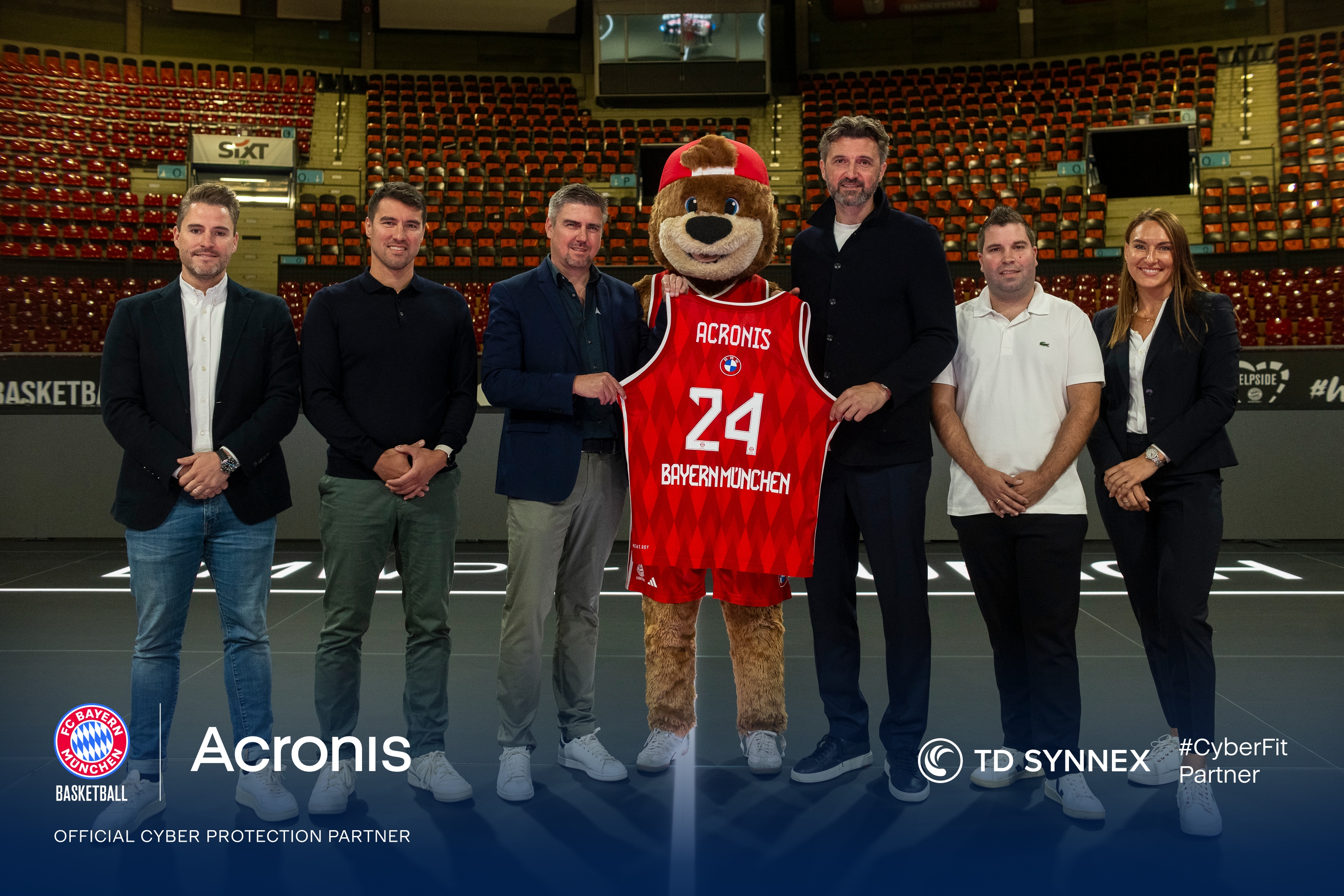 Acronis is proud to announce its latest Acronis #TeamUp Partnership with FC Bayern Munich Basketball & TD SYNNEX.