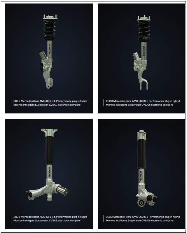 Monroe Intelligent Suspension Adaptive Dampers from Tenneco Selected for Top Performance vehicle