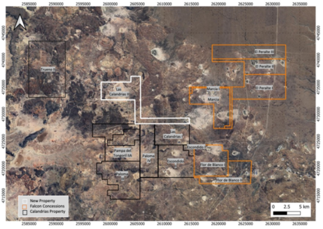 Figure 1. Location of Calandrias II