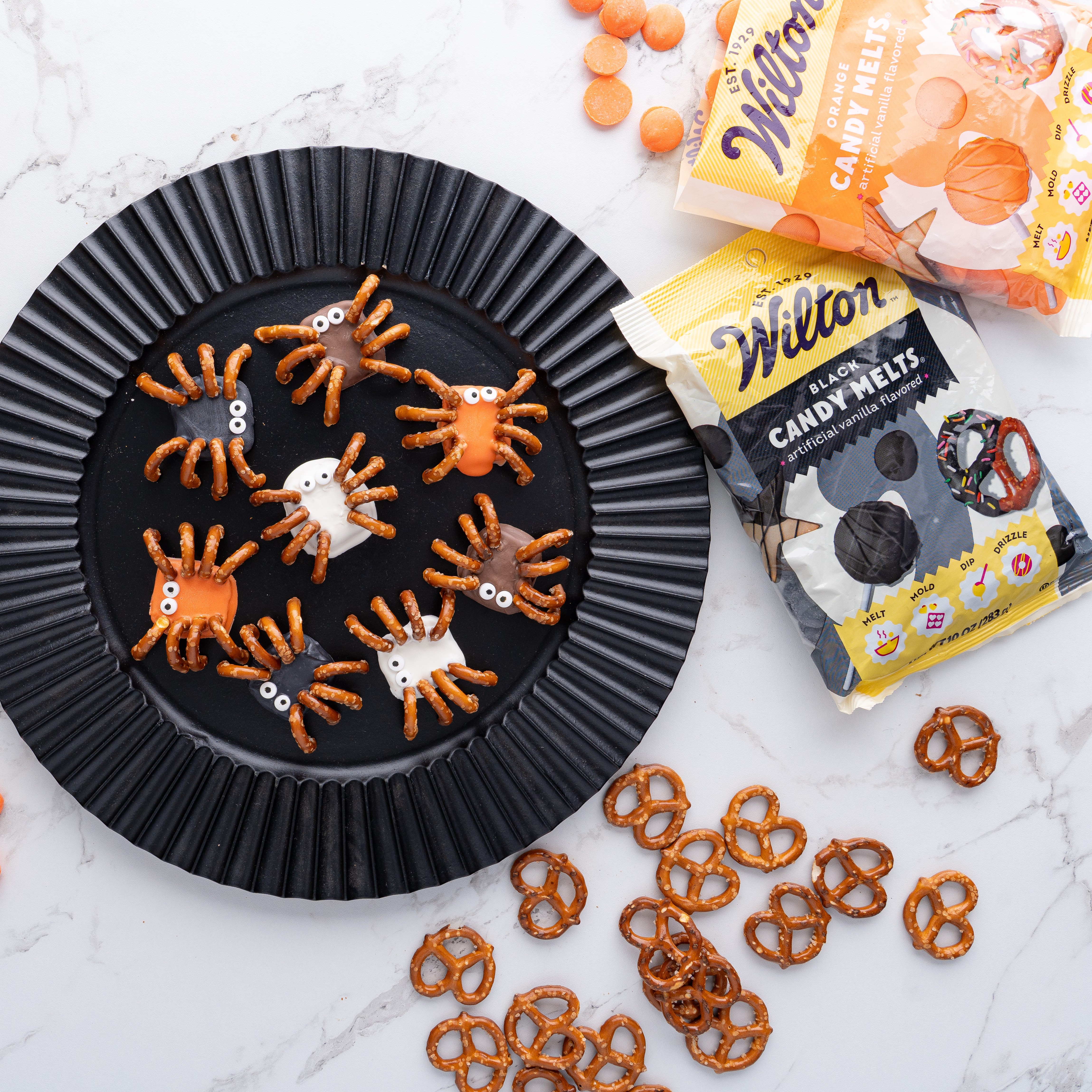 Wilton Pretzel Candy Melts Spiders