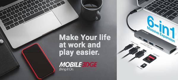 New Products: Mobile Edge Expands Lineup with New Personal Productivity Products
PLUS OFFERS SIGNIFICANT SUMMER SAVINGS

Mobile Edge has upped its personal productivity game by offering a number of new mobile power and wireless accessories sure to be popular with mobile consumers, professionals, and gamers.
