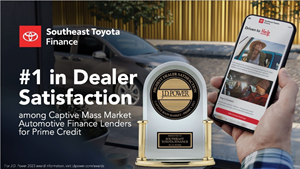 Southeast Toyota Finance Ranked #1 in Dealer Satisfaction by J.D. Power