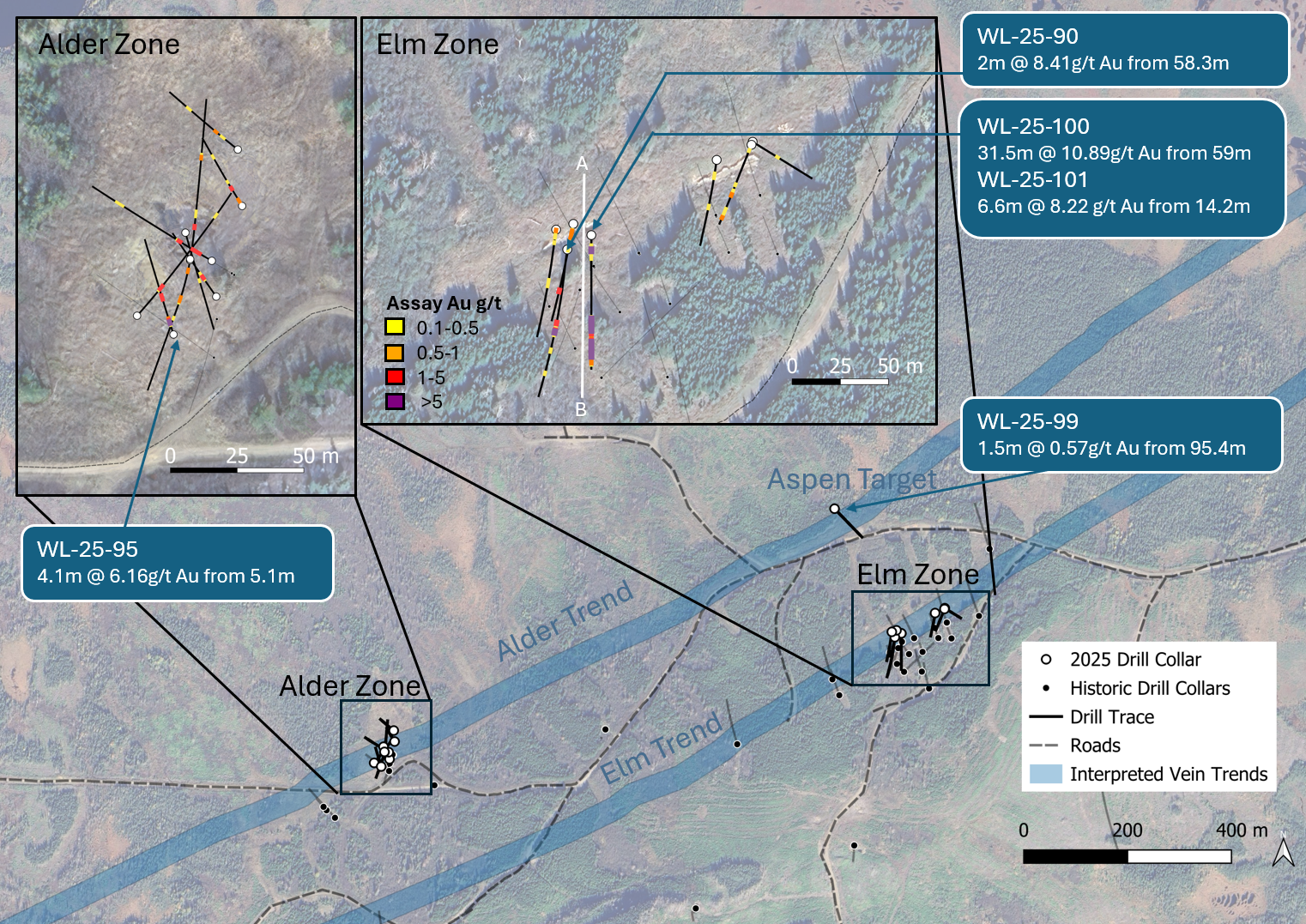 Figure 2. Plan view of Wilding Project 2025 Drill Program image