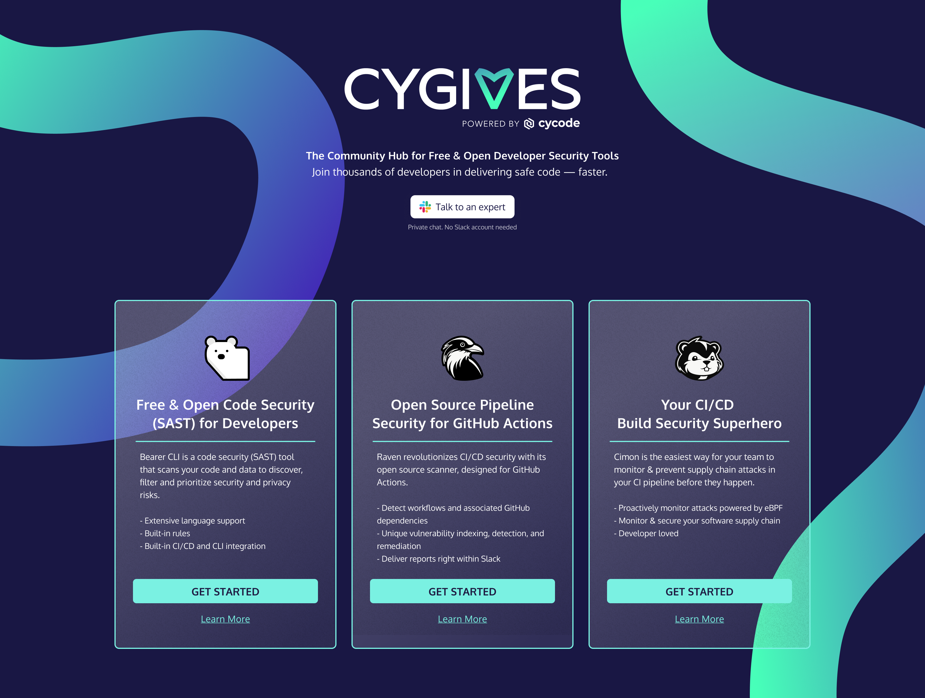 Cygives provides free & open tools for the developer community powered by Cycode.