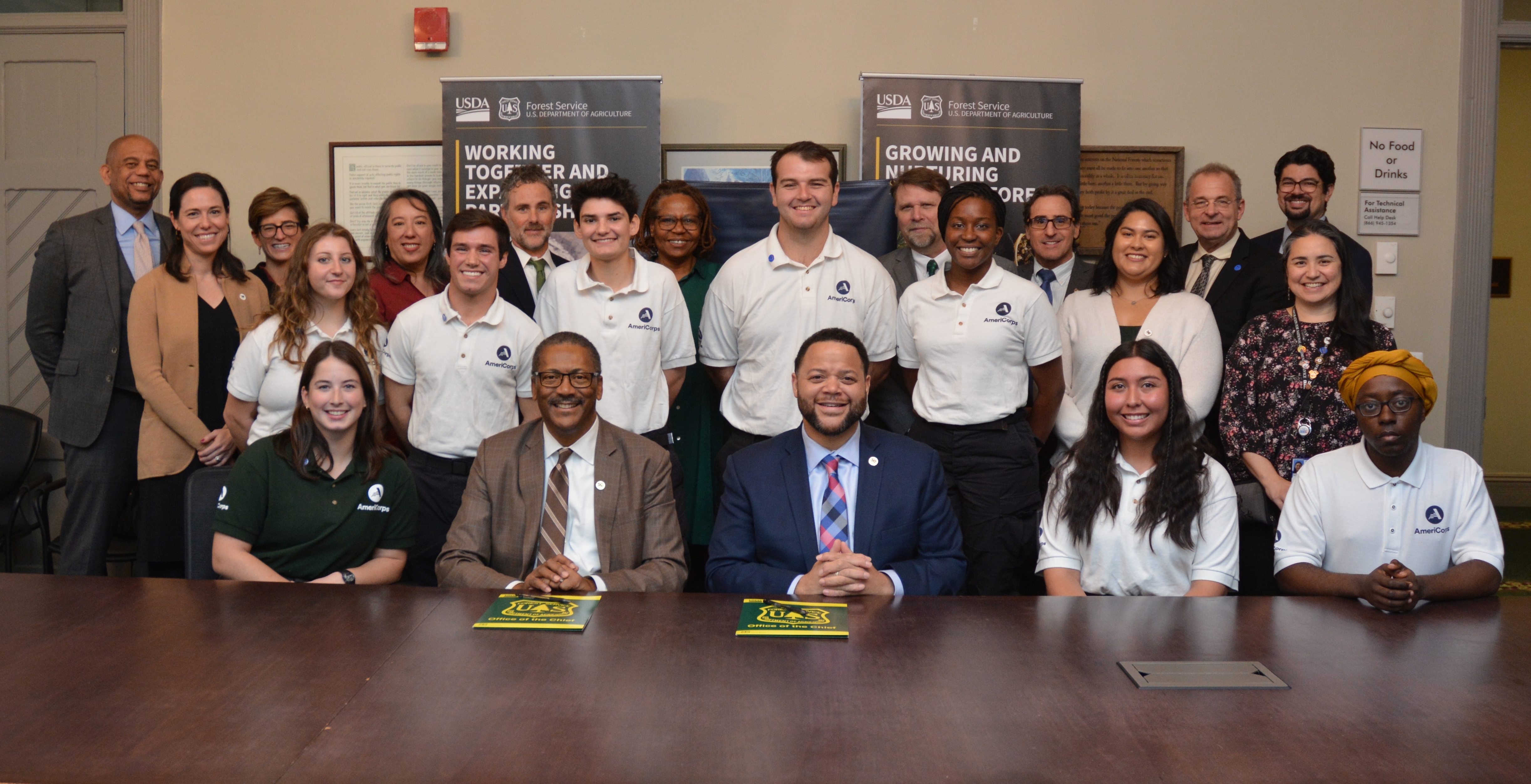 AmeriCorps Forest Corps signing