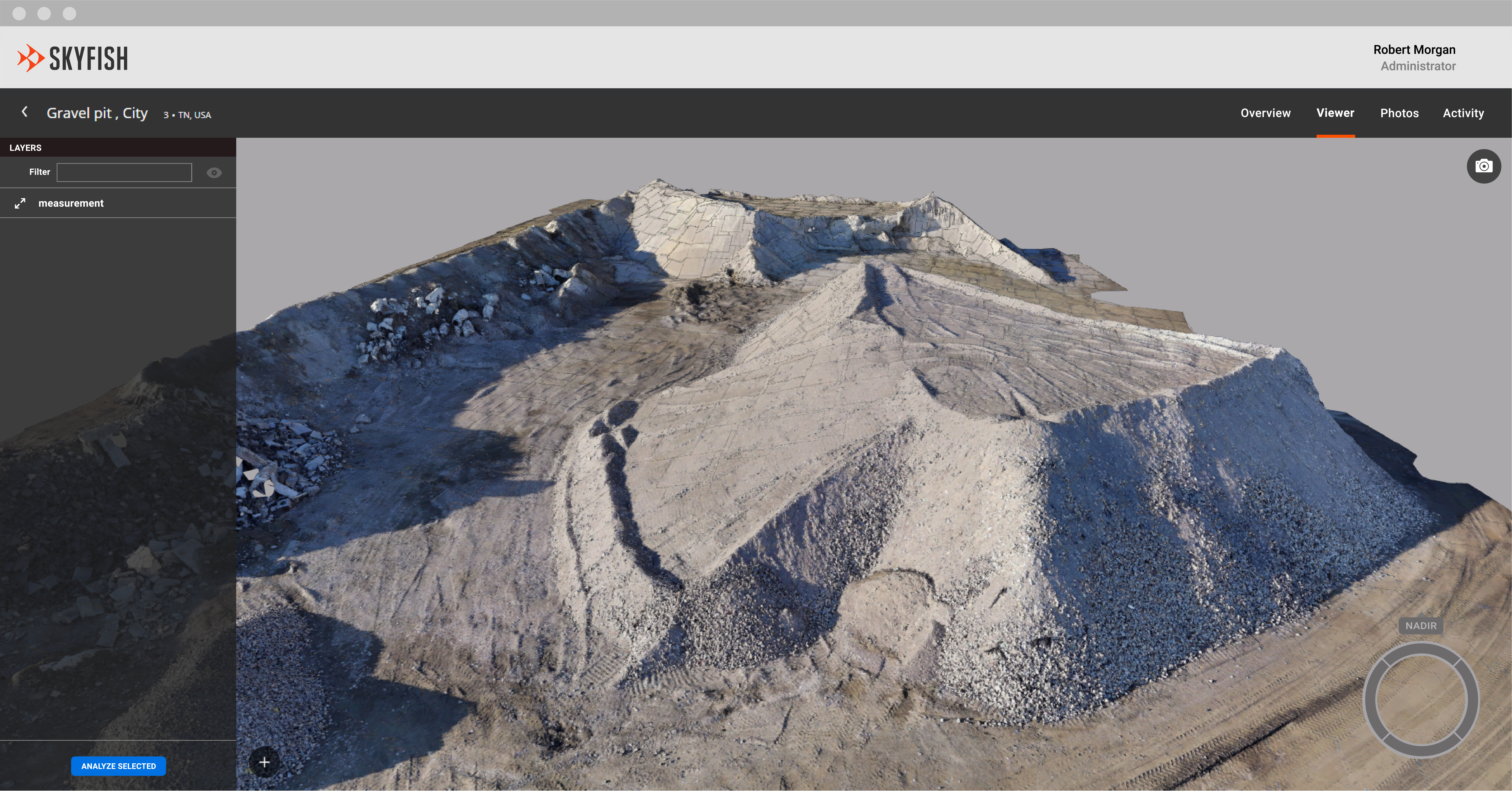 Skyfish Skyportal_3D Model_Mine Stockpile