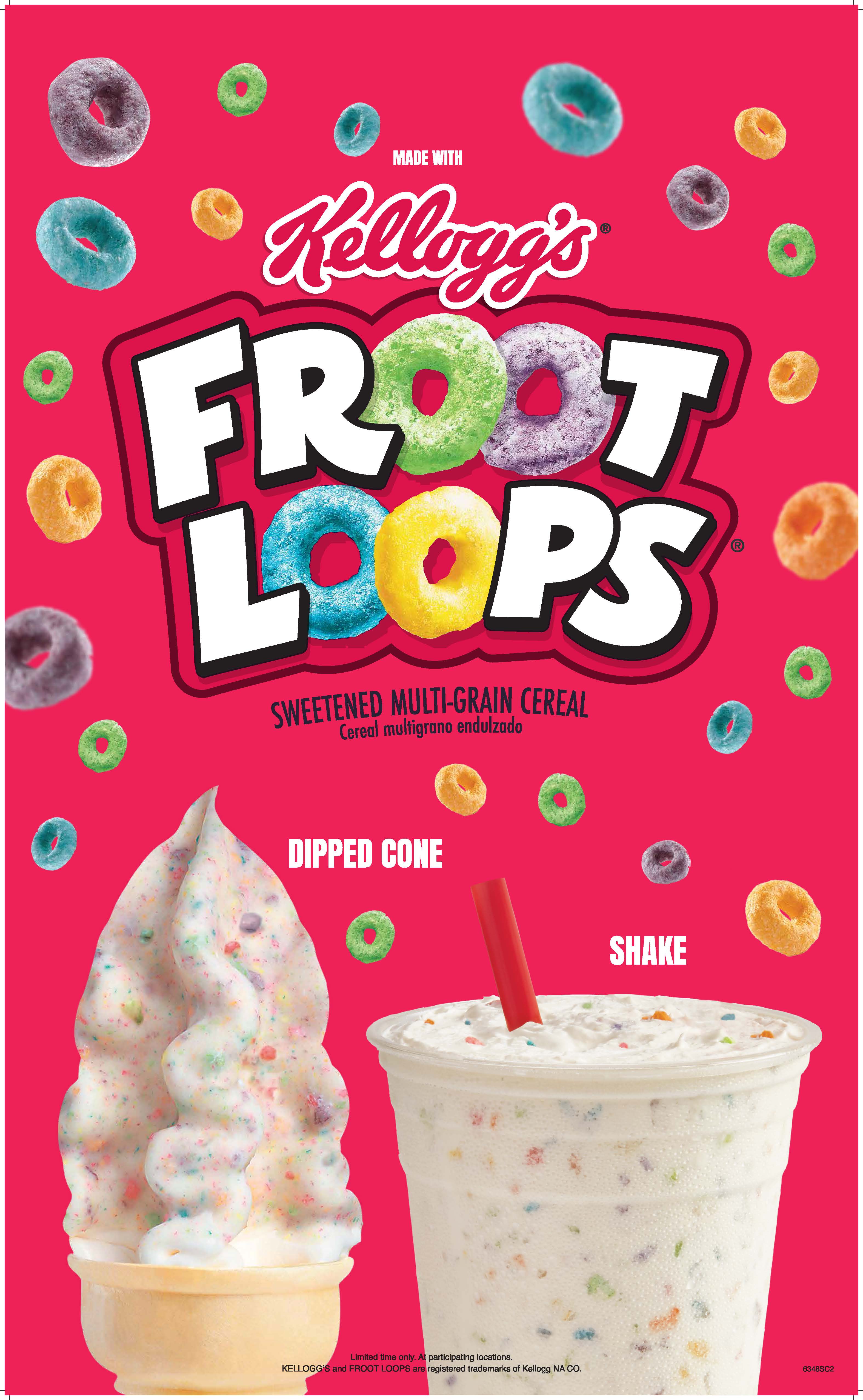 Enjoy Wienerschnitzel’s Cereal-sly Delicious Froot Loops Dipped Cone & Shake on National Cereal Day (3/7)