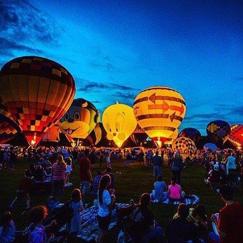 Thee Balloon Glow is a must see during the annual Alabama Jubilee as towering balloons of all colors light up the sky. Photo by @objectivityrach