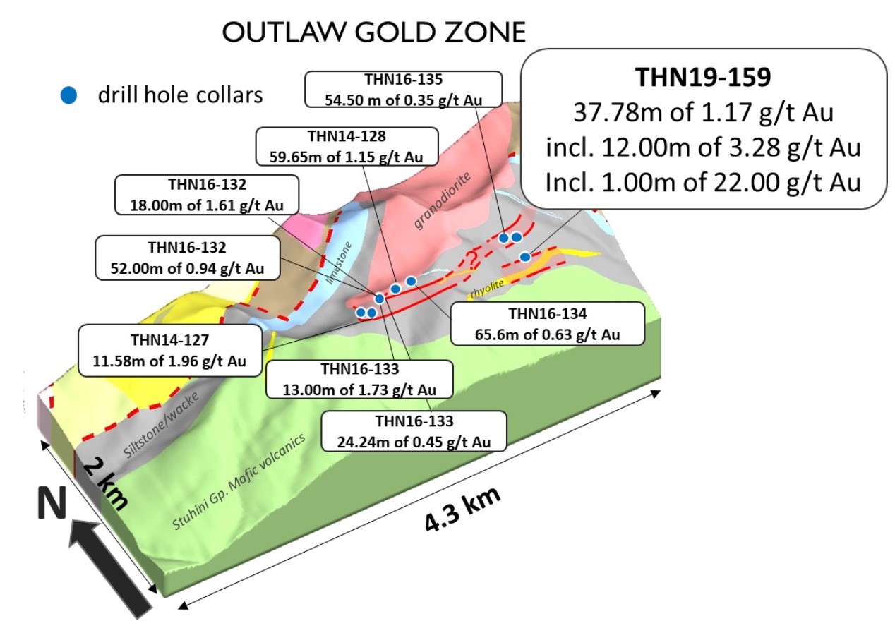 Figure 3. Outlaw Geology and Drilling Map