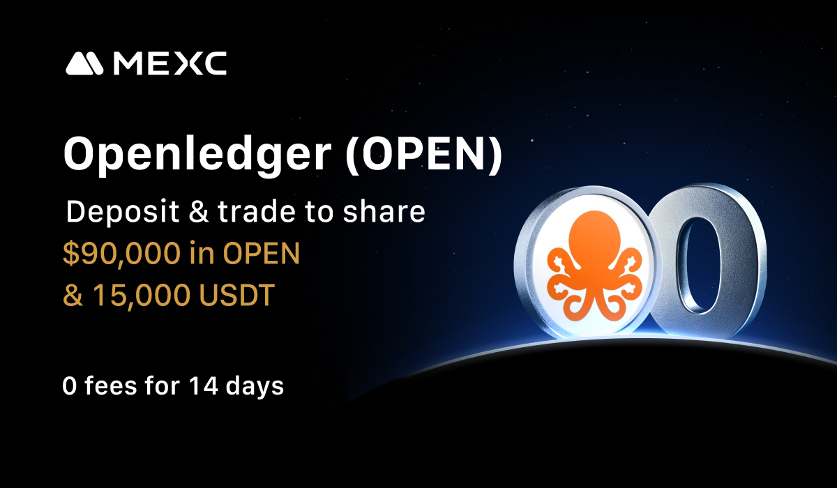 MEXC Lists Openledger (OPEN) with $90,000 in OPEN and 15,000 USDT Airdrop+ Event