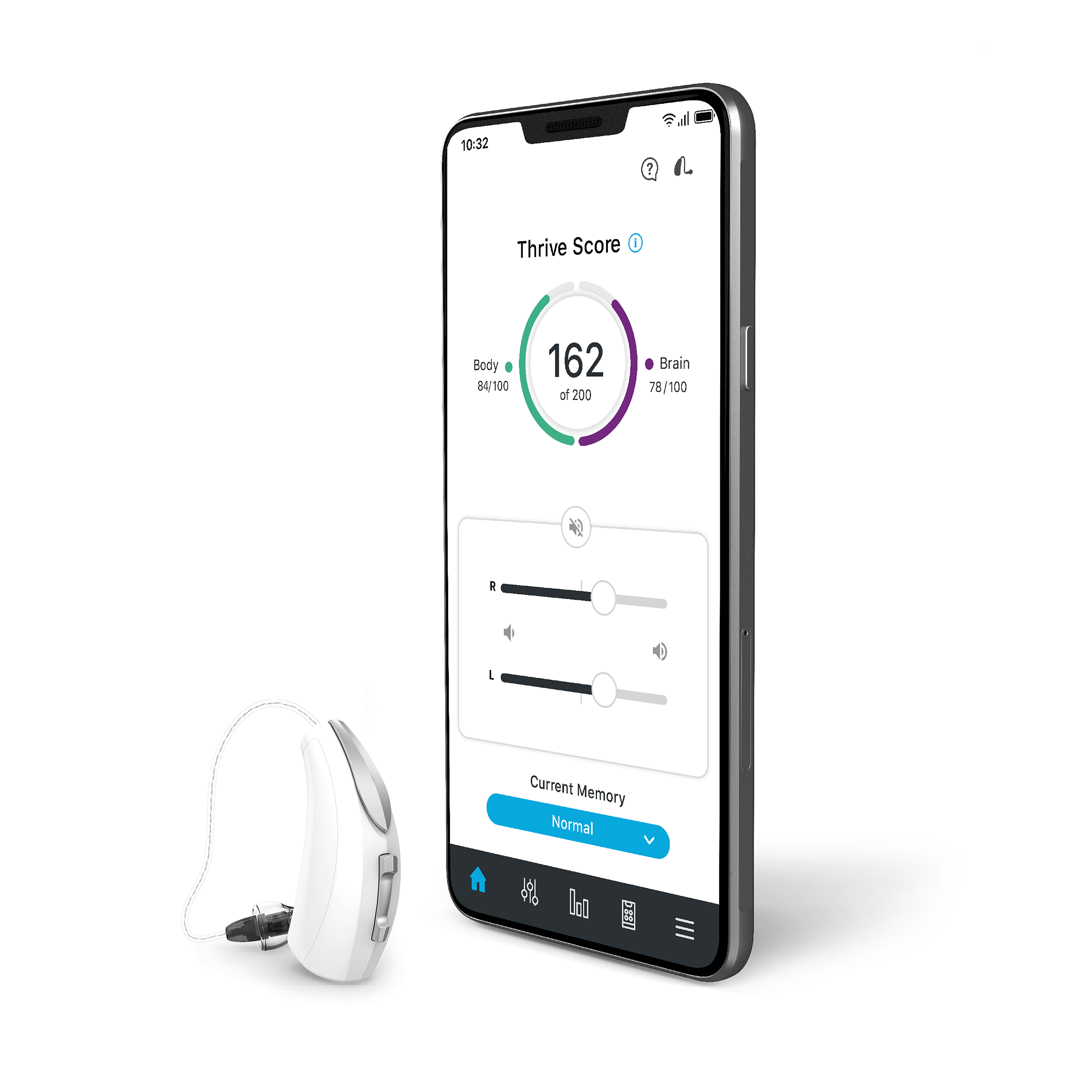 Thrive Hearing Control App