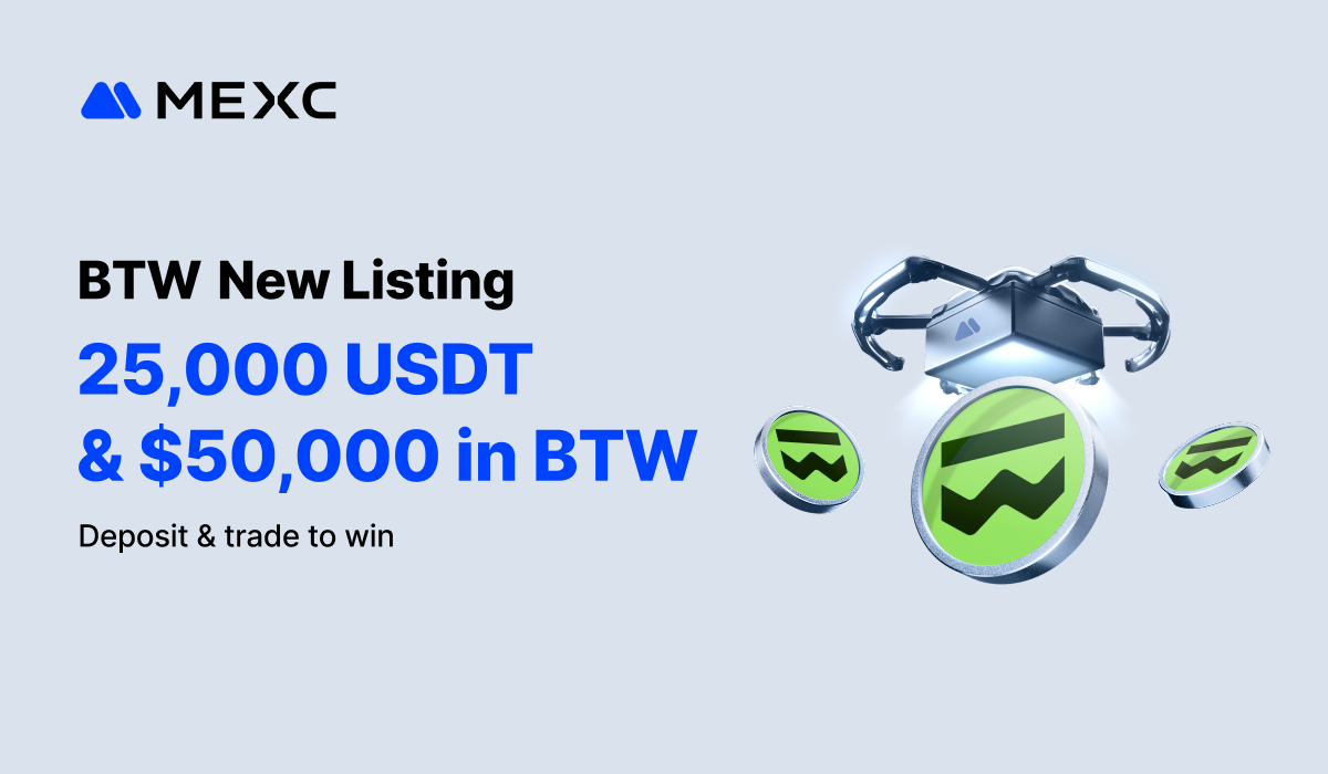 MEXC Lists Bitway (BTW) with $50,000 in BTW and 25,000 USDT Airdrop+ Rewards