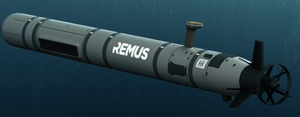 Figure 1: HII REMUS 620 with Kraken MINSAS 60 Payload