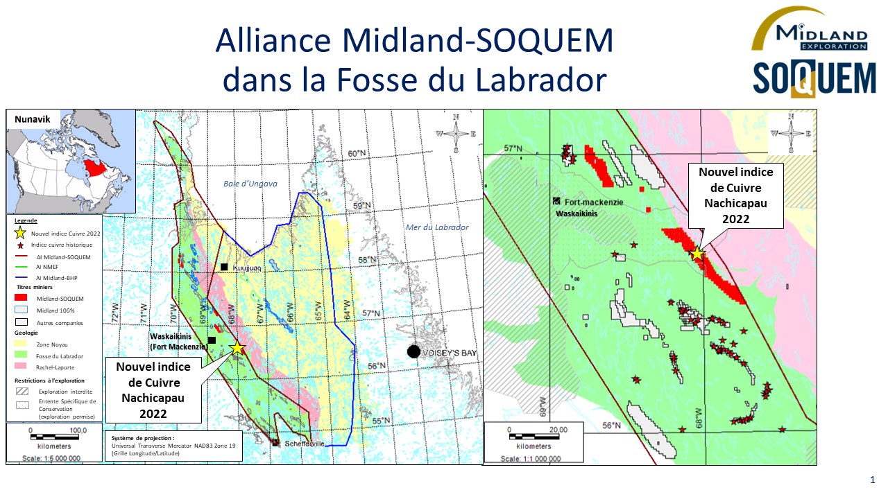 Figure 1 Alliance MD-SOQUEM dans la Fosse du Labrador