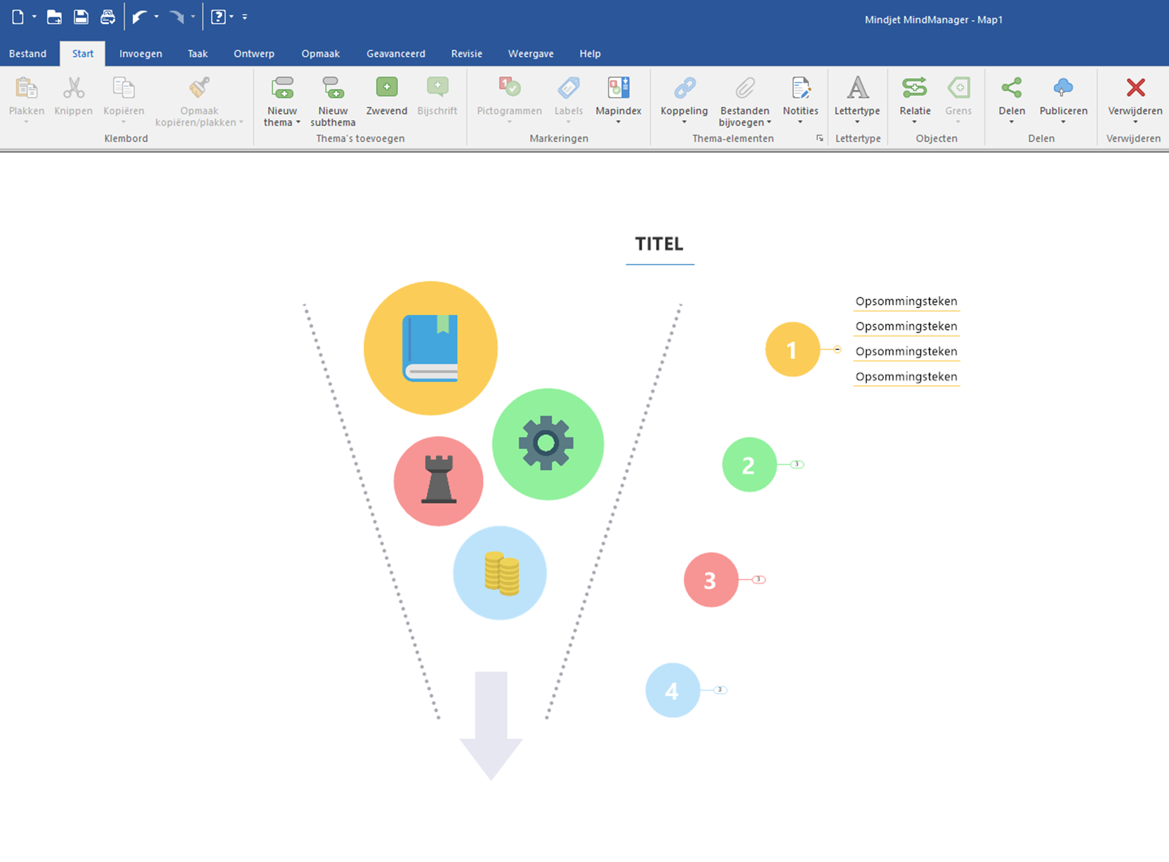 MindManager 2019 for Windows Dutch interface