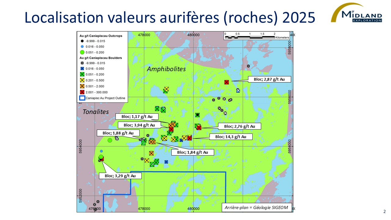Localisation valeur aurifères (roches)2025