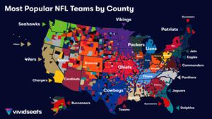 Vivid Seats NFL Fandom Map