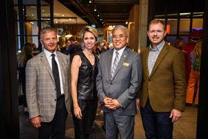 Alt Hotel Calgary University District opens. Left to Right: Gregg Callander, CEO, University of Calgary Properties Group, Marie Pier Germain, Vice-President, Sales and marketing, Germain Hotels, Calgary Councillor Terry Wong, Hugo Germain, Vice-President, Operations, Germain Hotels.