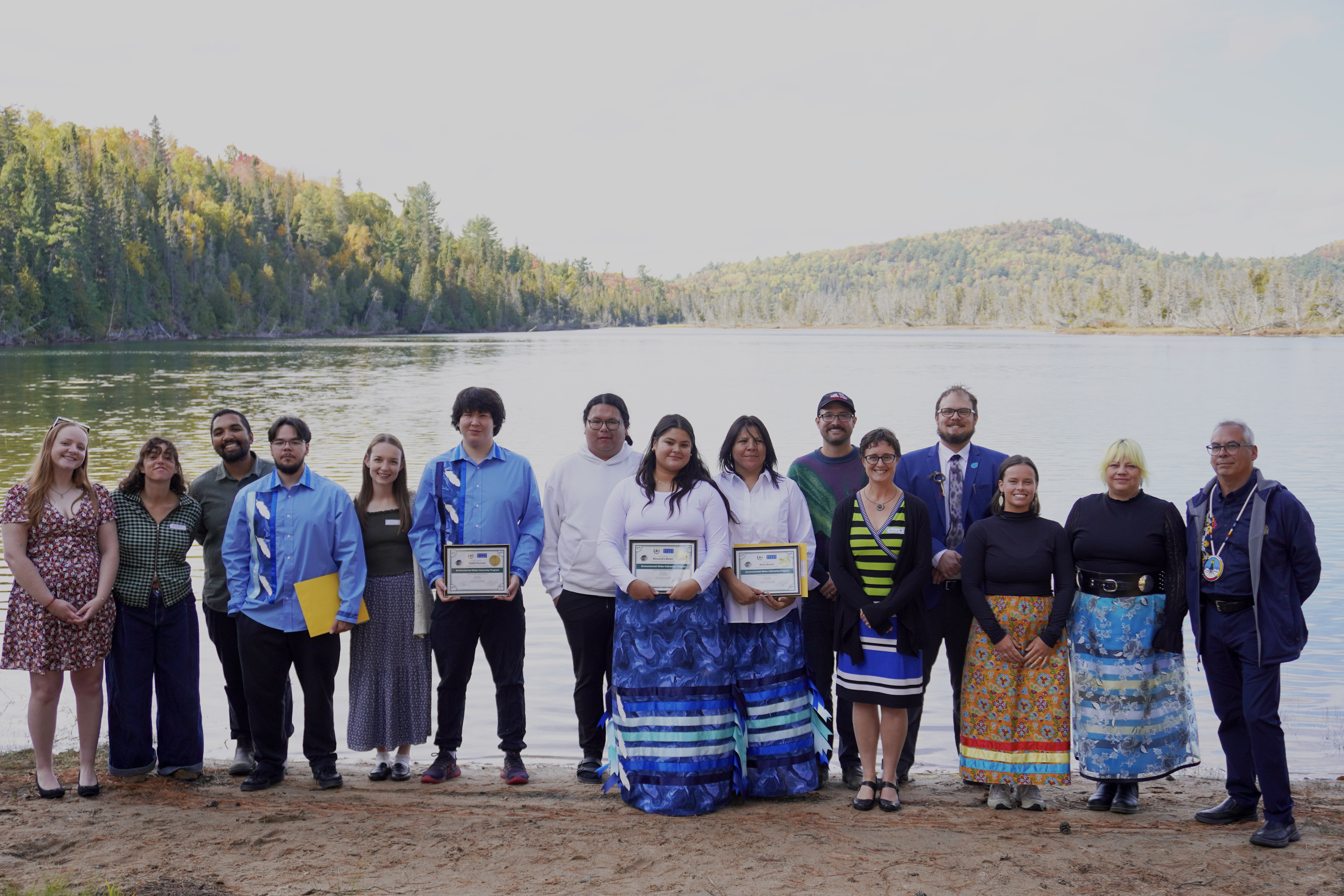Graduates celebrate with Water First and NSTC community members at graduation