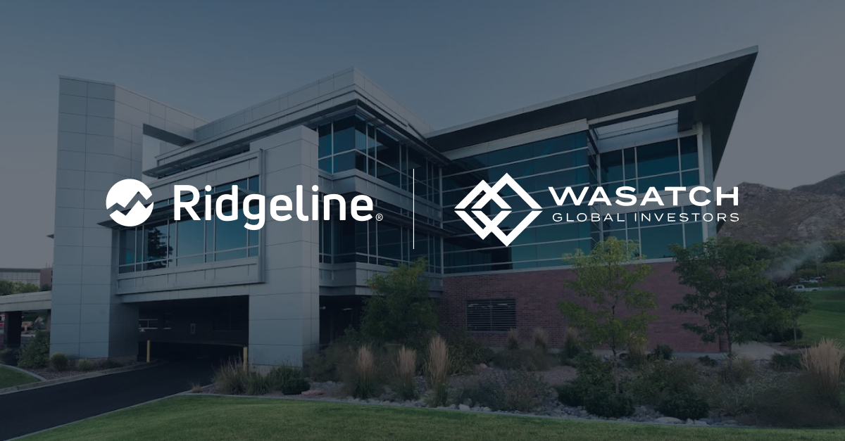 Ridgeline Announces Wasatch Global Investors is live on its AI-native platform
