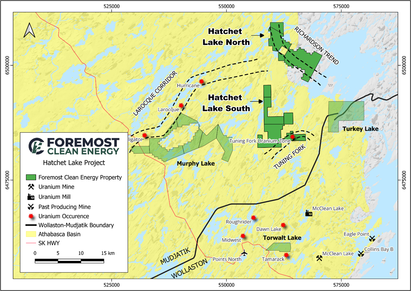 Figure 1. Hatchet Lake Project – Regional Map