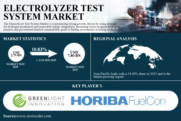 Electrolyzer Test System Market Share & Size Report