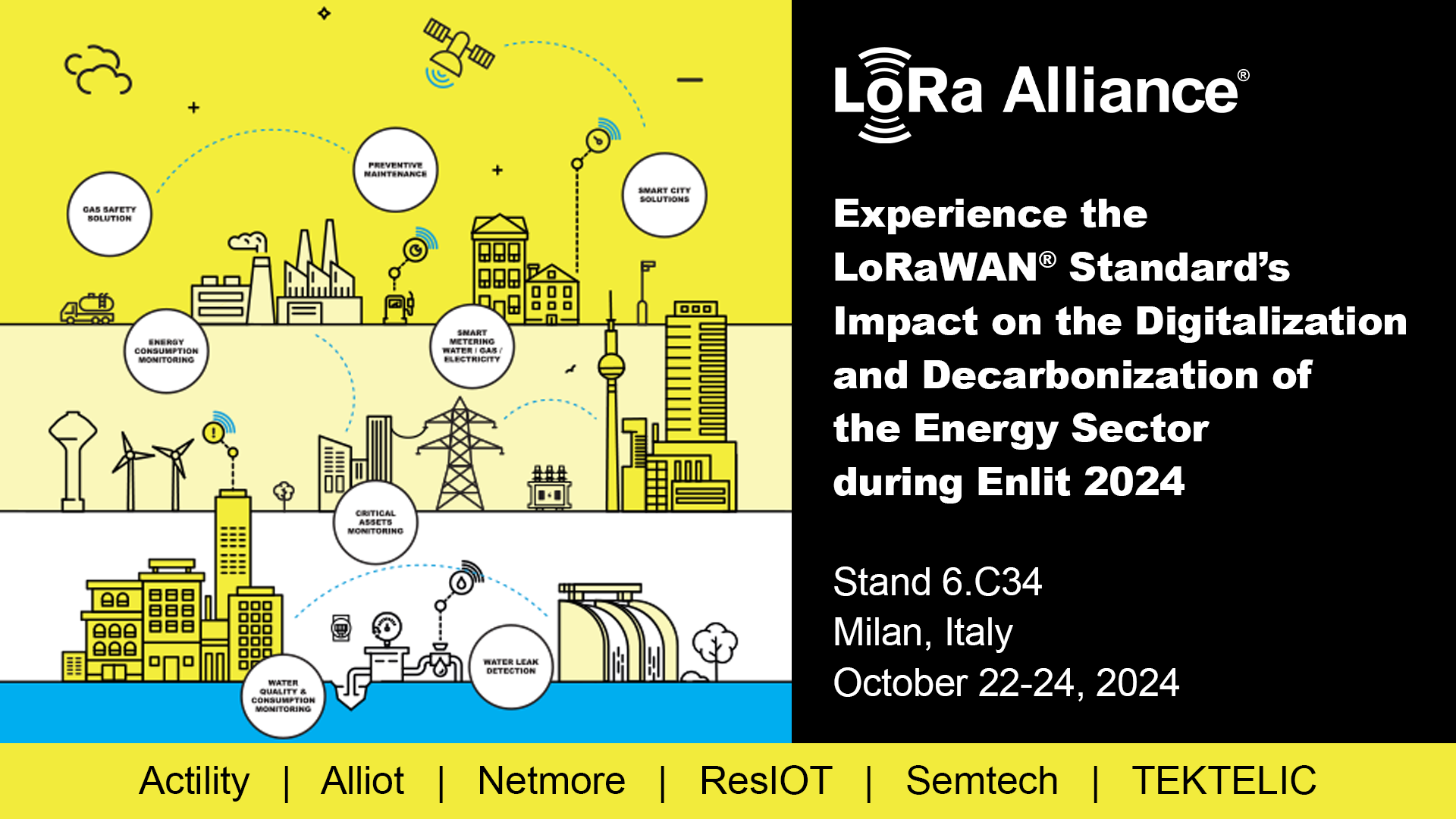 LoRa Alliance - Enlit 2024 - LoRaWAN for Smart Utilities