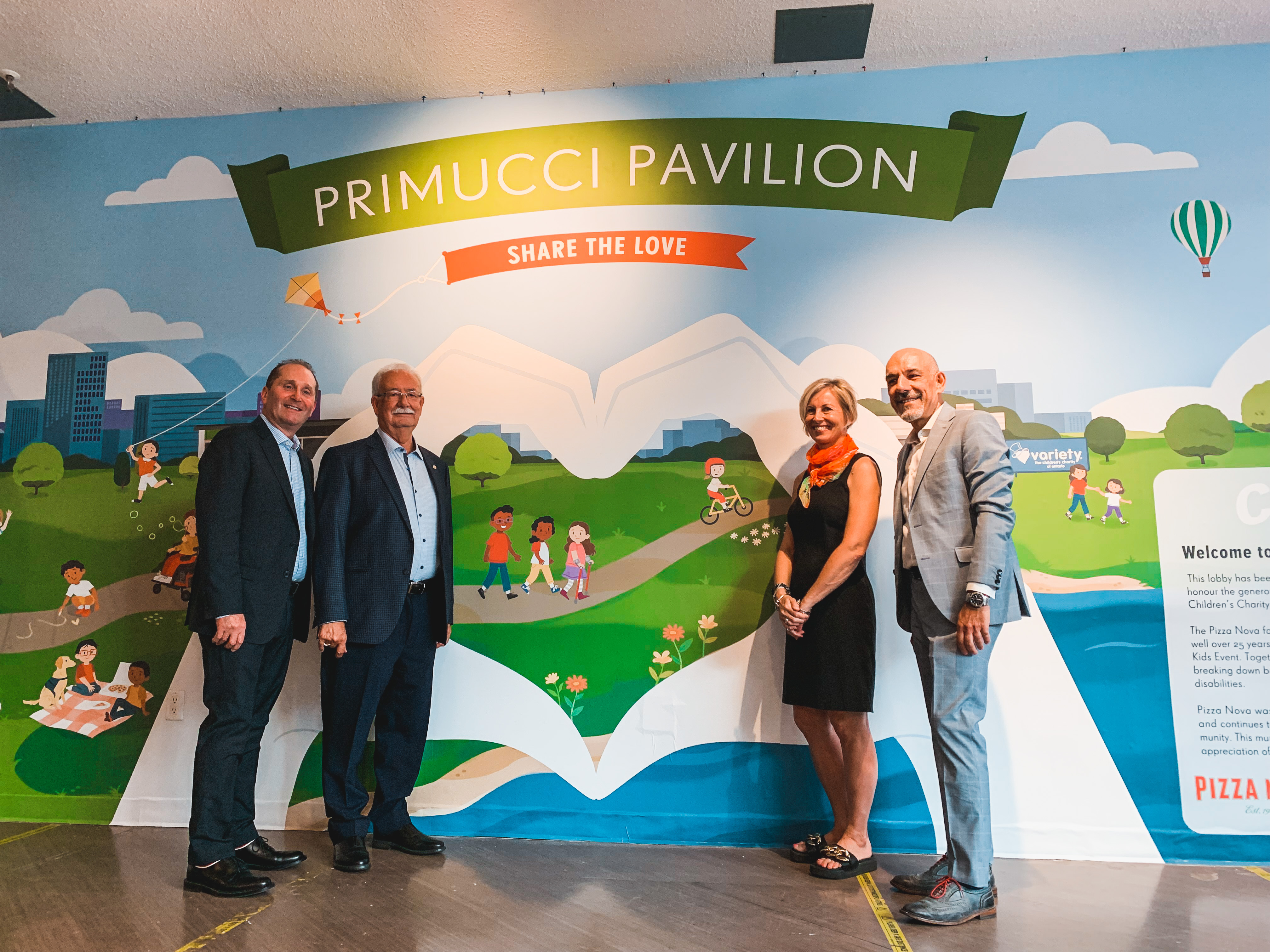 Variety honours the Primucci Family with the unveiling of the Primucci Pavilion, which, at its entrance, boasts a mural created by artist Nicole Lalonde.