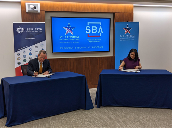 SBA and Millennium Challenge Corporation Announce Strategic Collaboration to Advance Emerging Technologies from Small Businesses