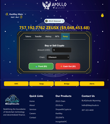 ApolloWallet.io Launches WebApp