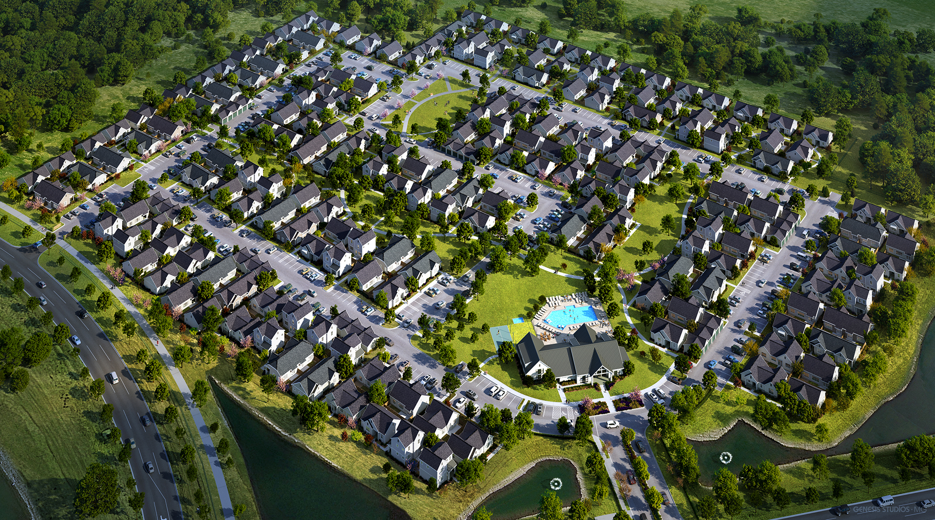 Stillwell Jerome Aerial Rendering