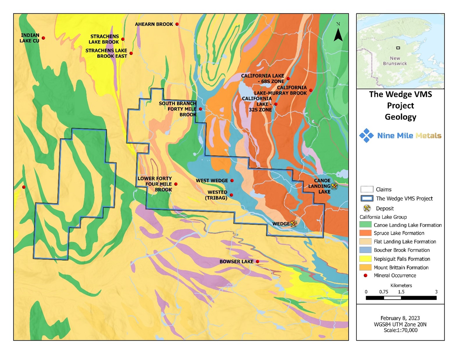 The new “Wedge VMS Project” Geology