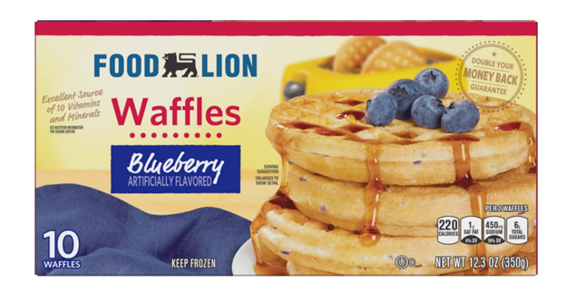 Food Lion recalls frozen blueberry waffles.