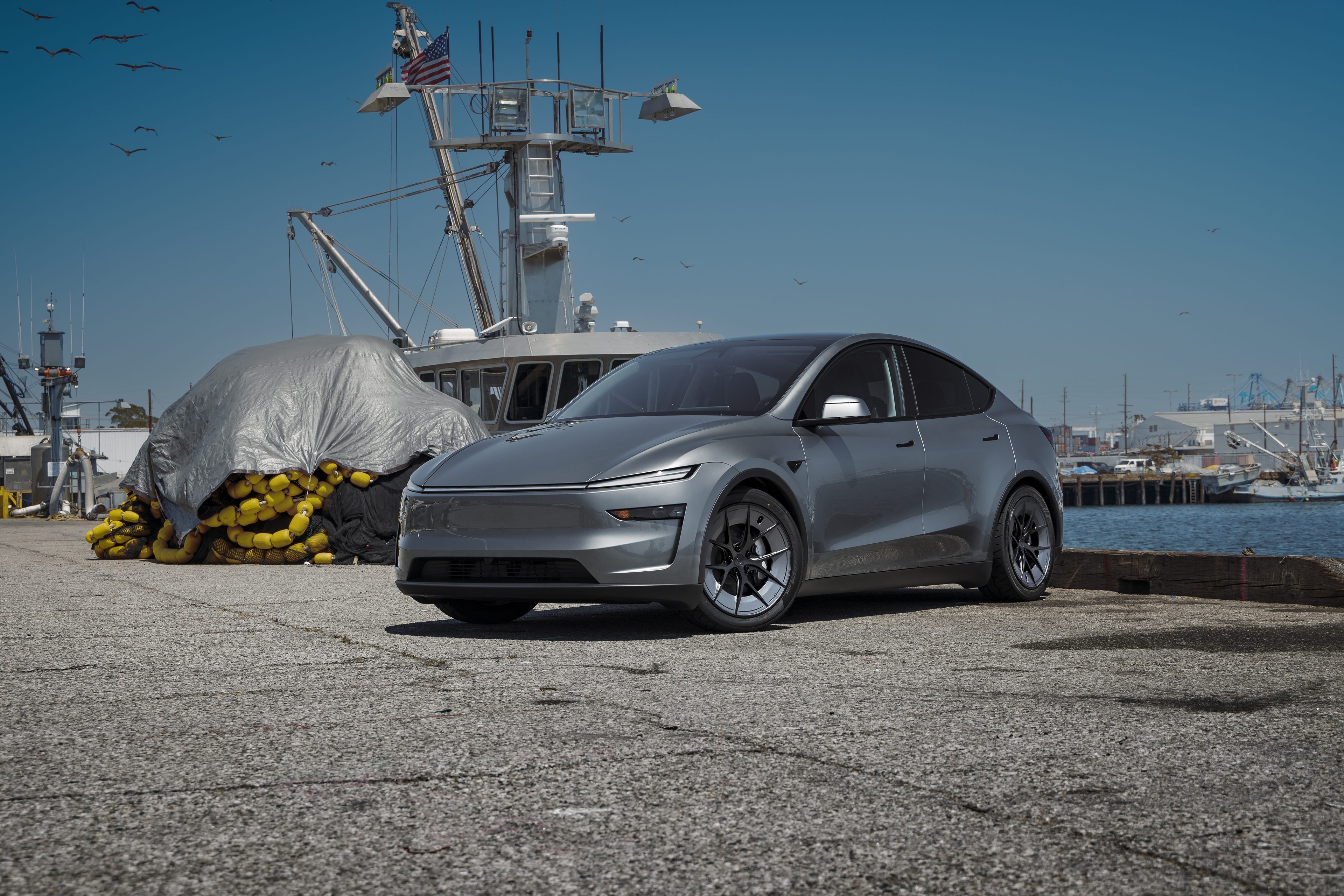 Tesla Model Y Juniper UP Forged UP-RW Road Warrior Wheels Unplugged Performance 1