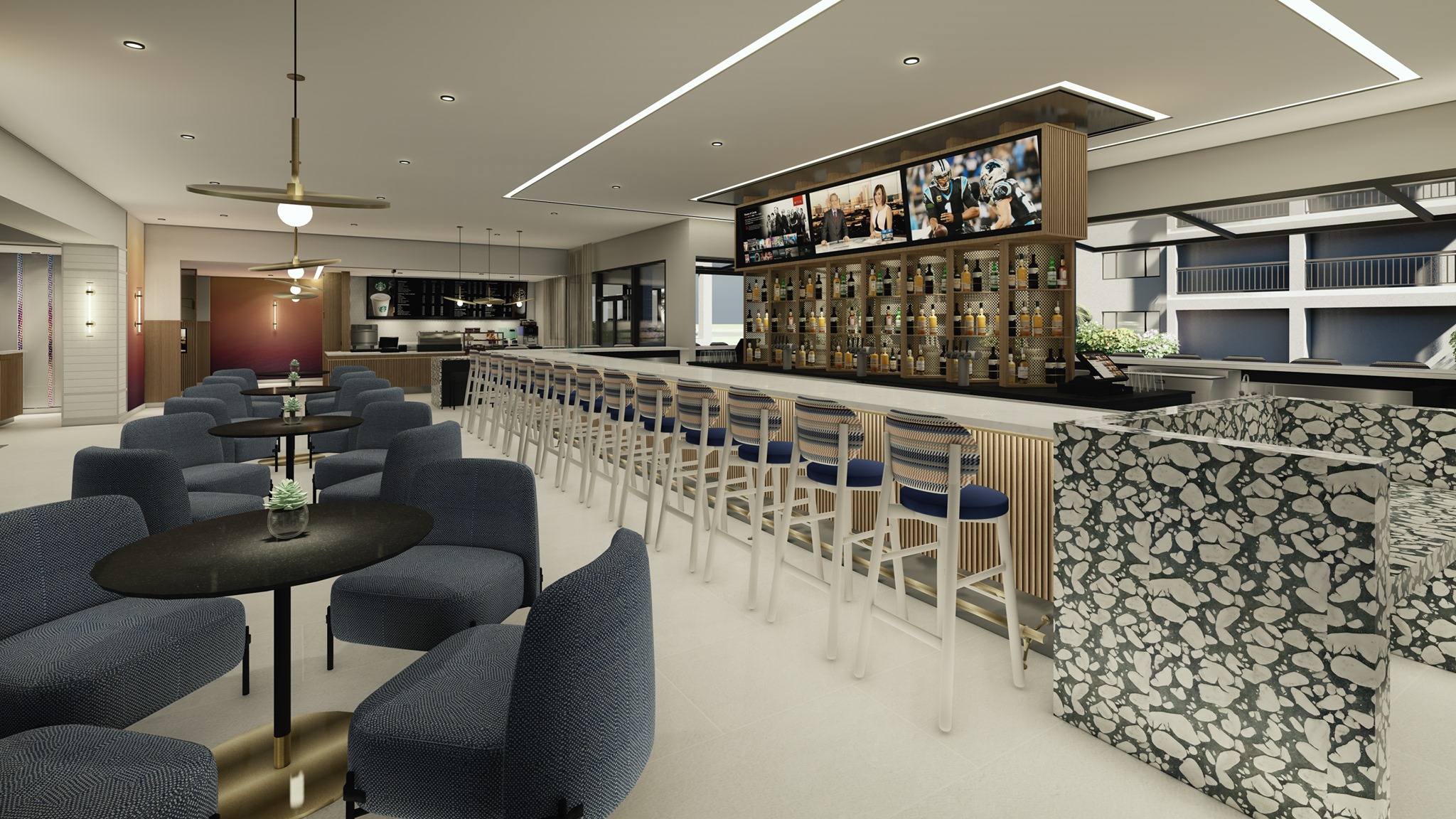 Courtyard by Marriott Lake Buena Vista at Vista Centre’s Newly Renovated Indoor Bar 