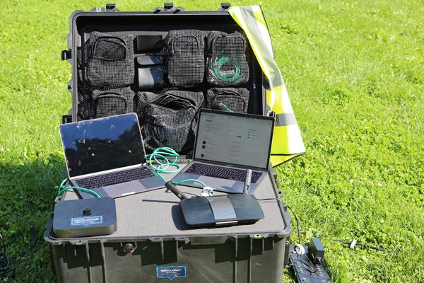 The Atlas Field Kit allows you to take Mapbox maps, applications, and data out into the field. This self-contained kit works in both connected and disconnected or limited bandwidth environments, and is interoperable with third-party software such as Fulcrum, Esri, and Google Earth.