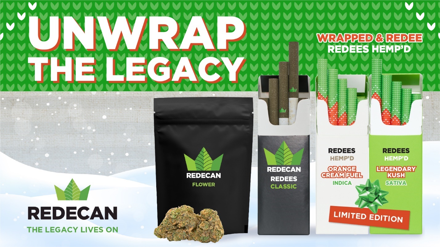Redecan's legacy collection expands with additional strains in their holiday 'Hemp'd' pre-rolls 
