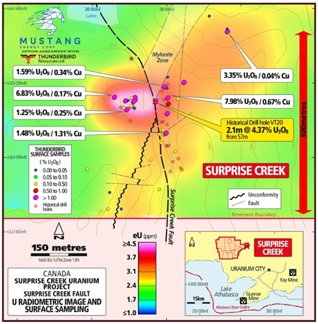 Surprise Creek Project – Surprise Creek Fault prospect 1, 2, 5 