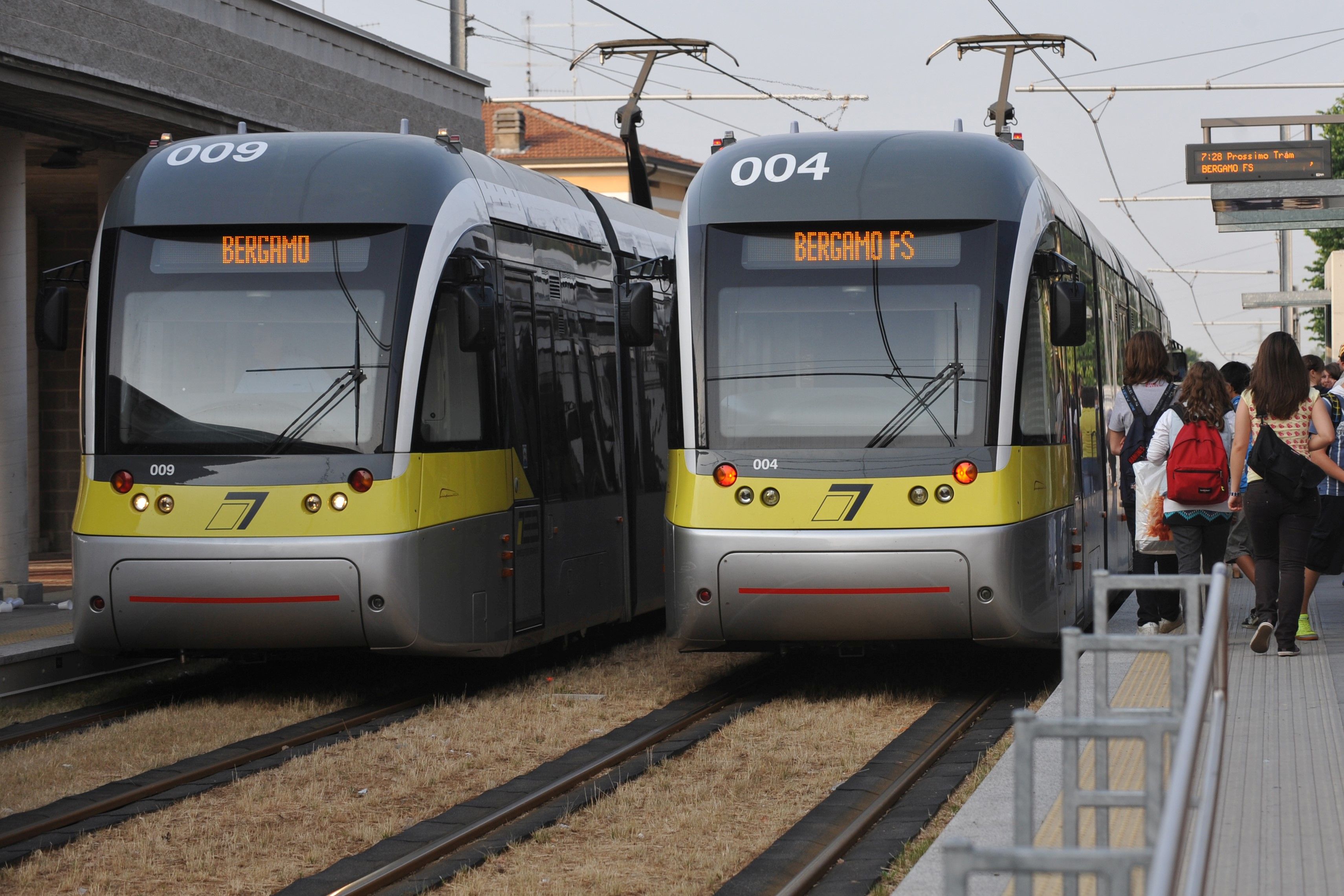 TEB trams Bergamo, Italy