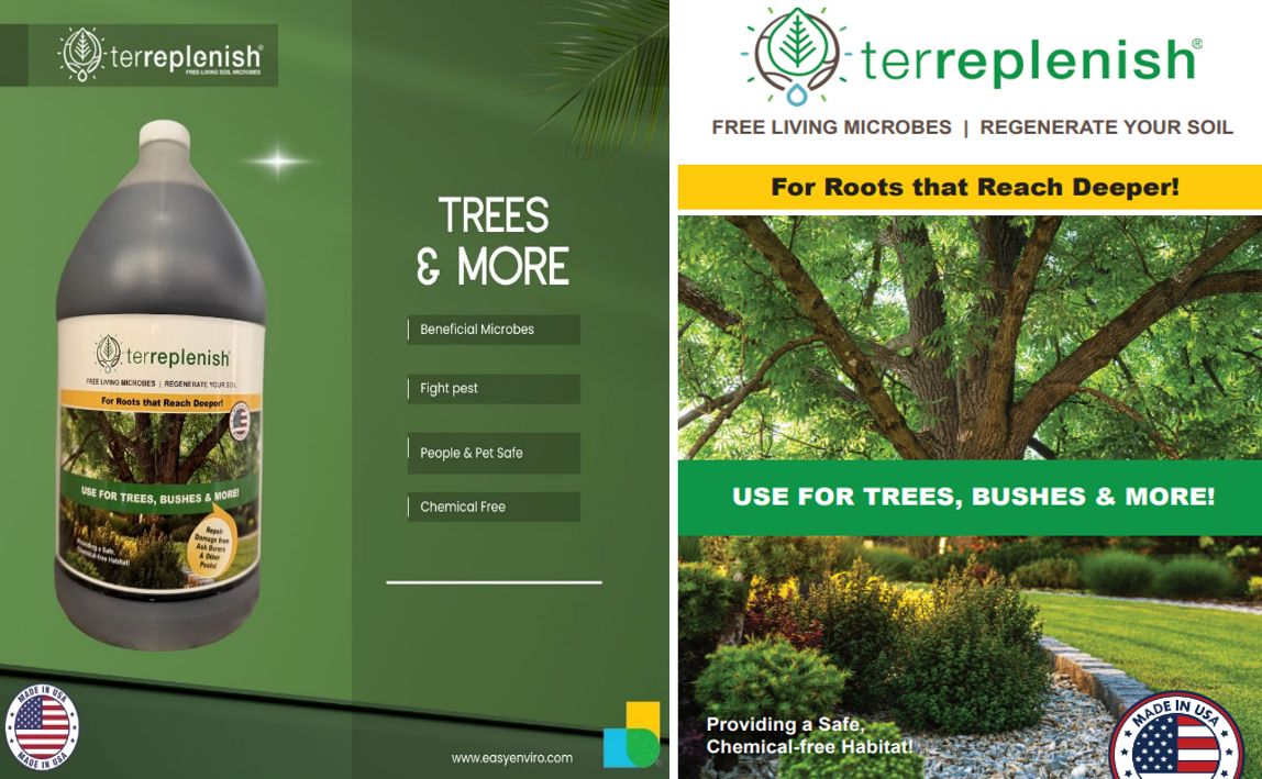 Terreplenish® combined with our Bio-Accelerant create a chemical free fully organic Tree Revival Technology 